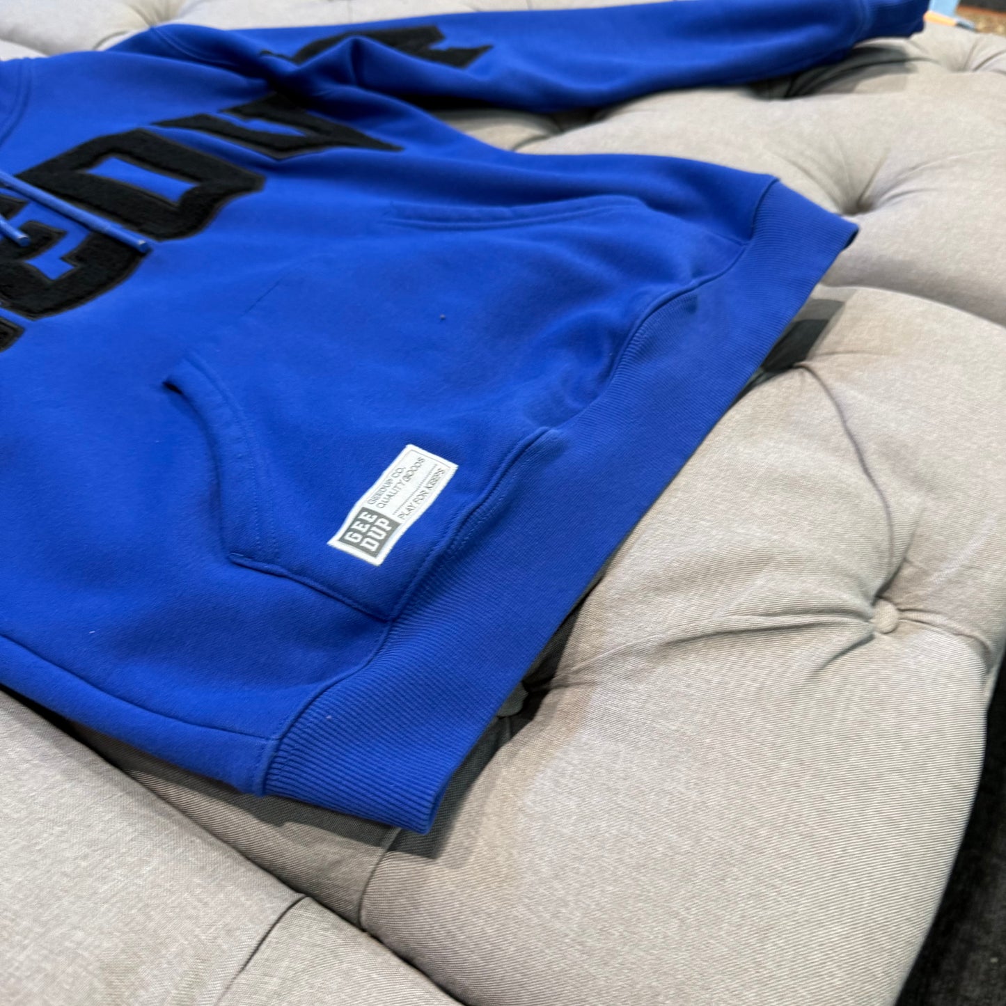 Geedup Team Logo Hoodie 'Blue Black' (Second hand)