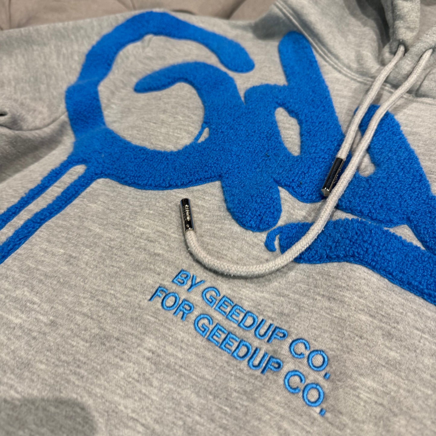 Geedup Handstyle Hoodie 'Grey Blue' (Second hand)