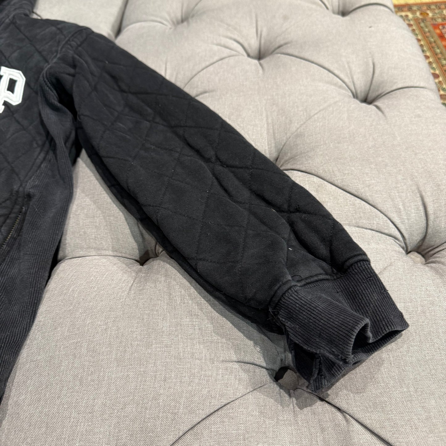 Geedup Quilt Logo Hoodie 'Black' (Second hand)