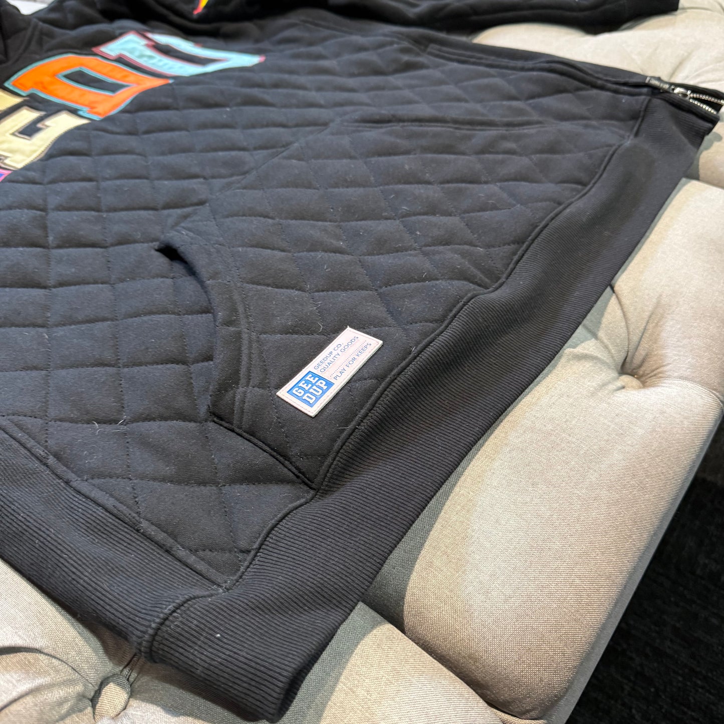 Geedup Team Logo Hoodie 'Holy Grail Multi Color 2.0 Quilt' (Second hand)