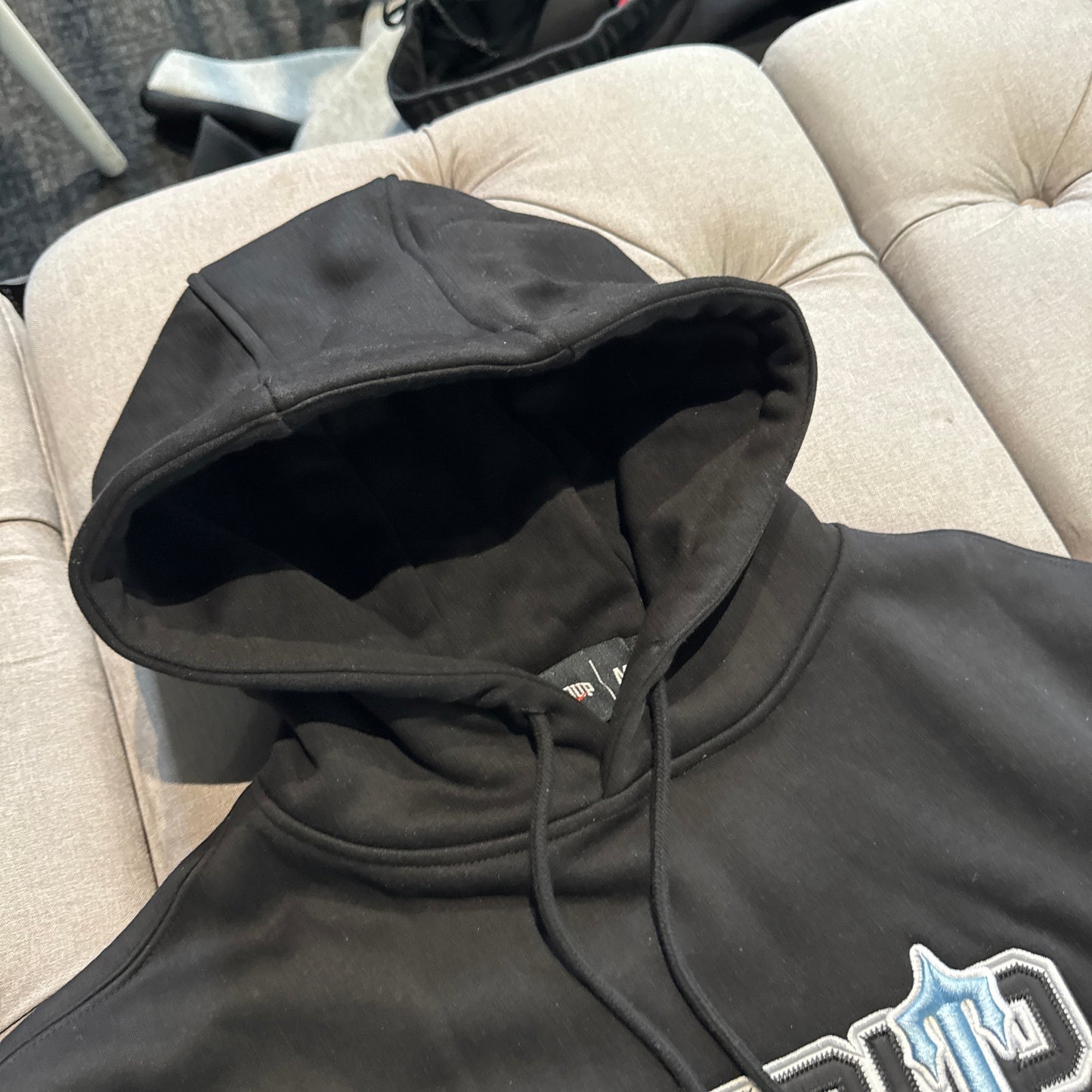 Geedup x Trapstar PFK x Irongate Hoodie 'Black Blue' (Brand New)