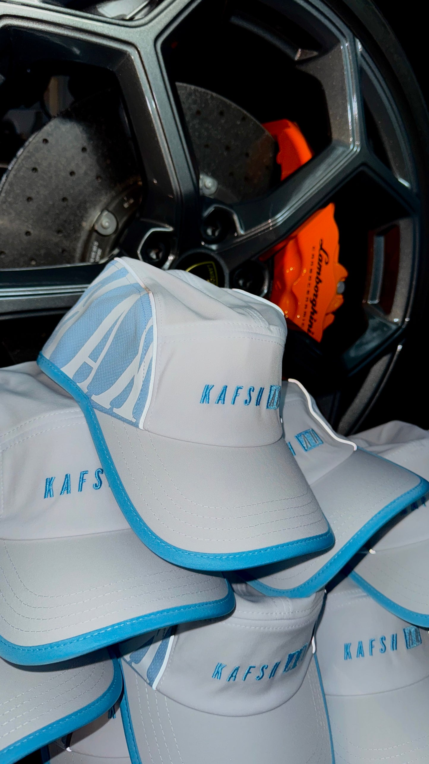 THE KAFSH HAT 'BABY BLUE/WHITE/REFLECTIVE'