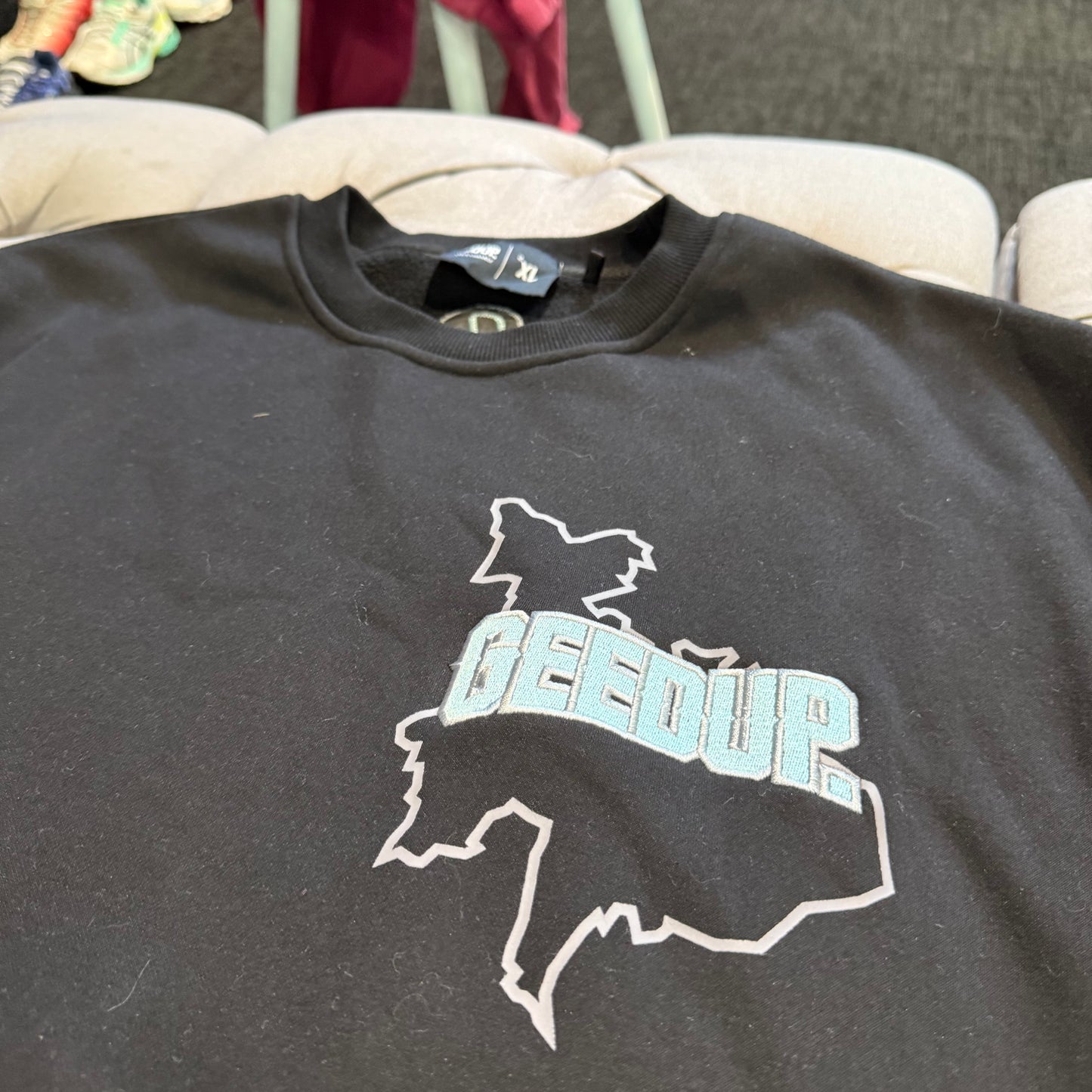 Geedup Proud to be a Problem Crewneck 'Black Teal' (Second hand)