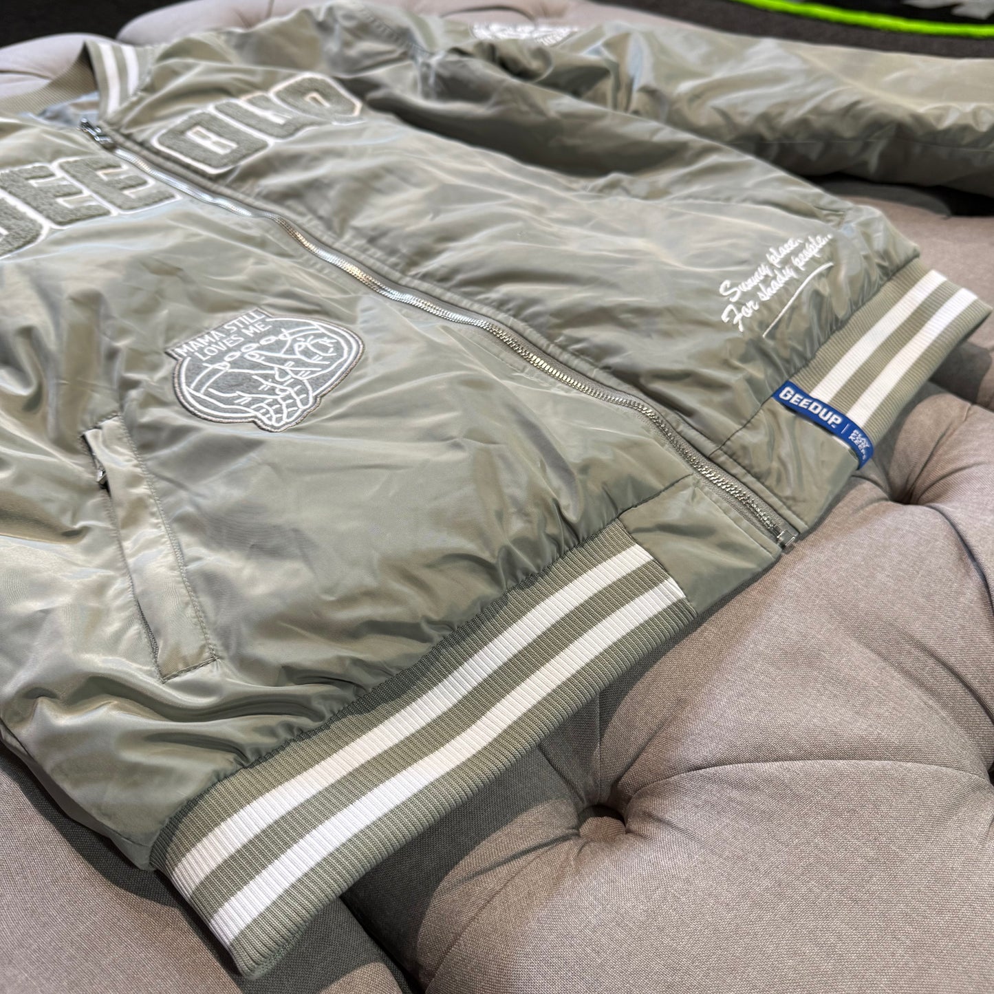 Geedup Los Angeles Bomber Jacket 'Khaki' (Second hand)