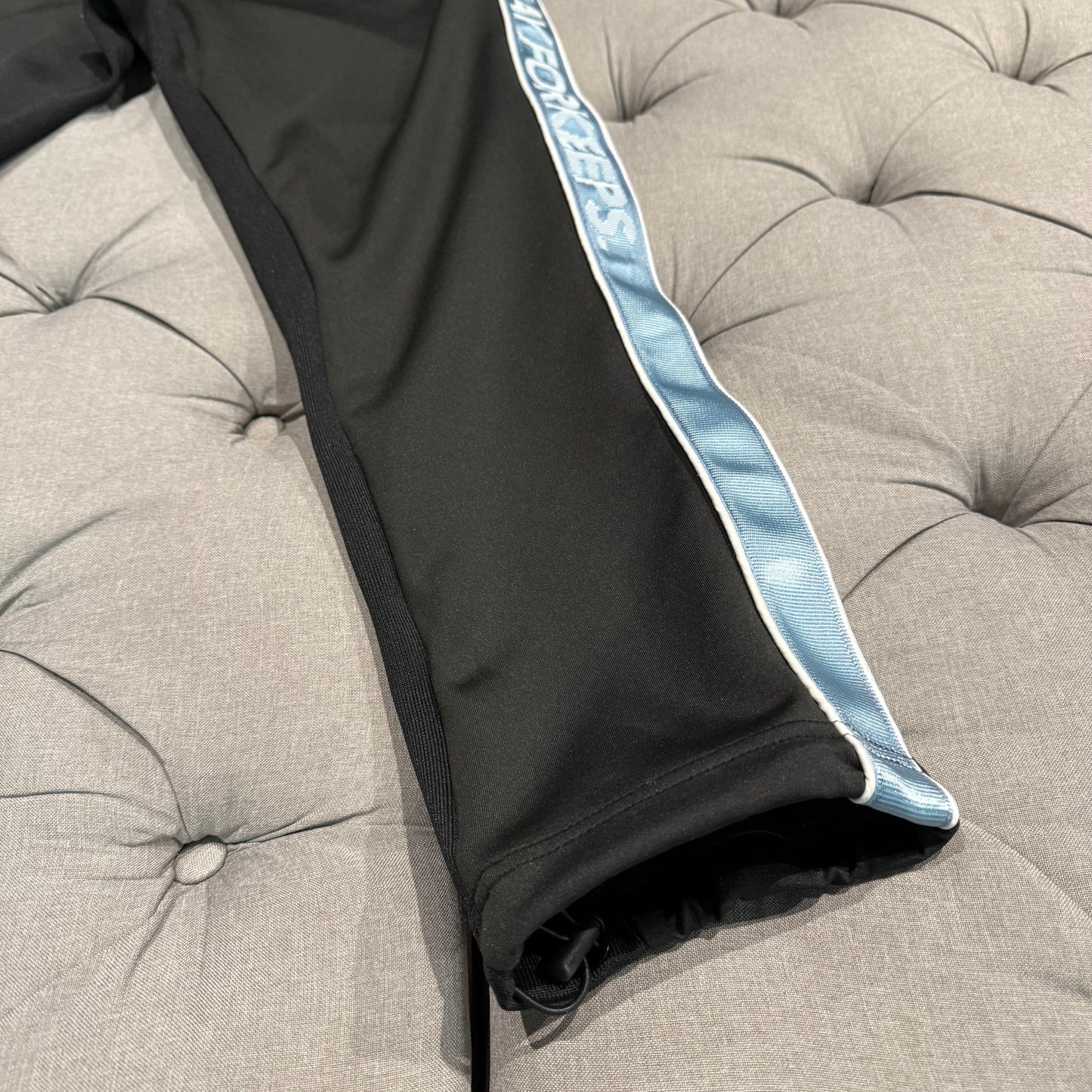 Geedup Play For Keeps Track Pants ‘Black Baby Blue’ (Second hand)