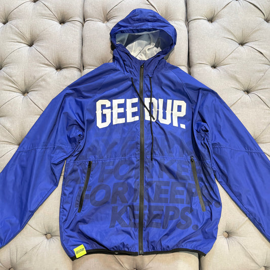 Geedup PFK windbreaker 'Blue White' (Second hand)