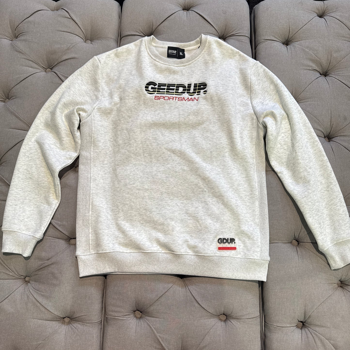 Geedup Sportsman Crewneck 'Marle White Black' (Second hand)