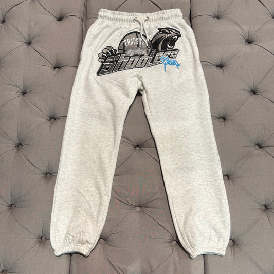 Geedup X Trapstar Sydney Shooters Trackpants 'White Marle/Blue' (Brand New)