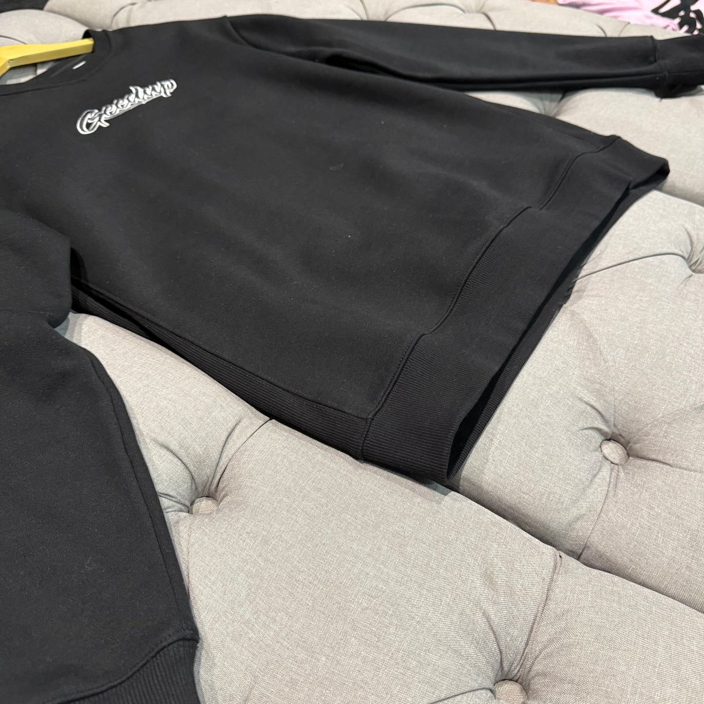 Geedup OS Script Crewneck 'Black White' (Second hand)