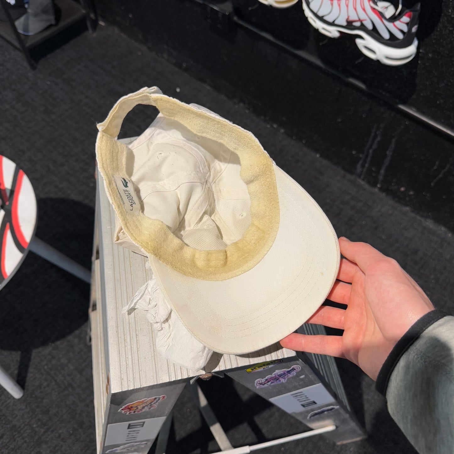 Lacoste Mini Croc Logo Cap 'White' (Second hand)