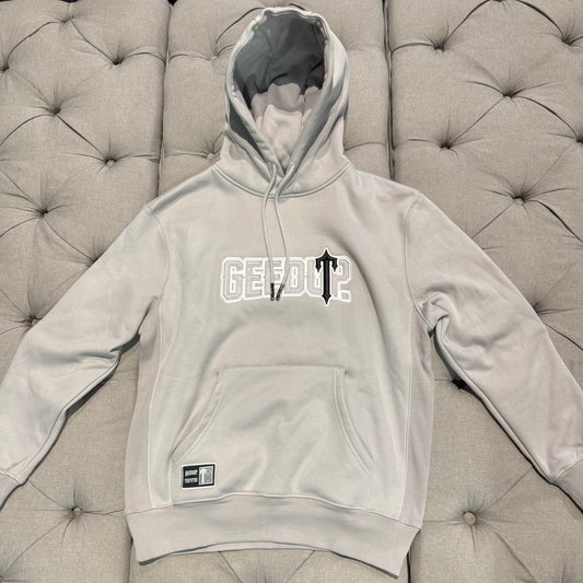 Geedup x Trapstar PFK x Irongate Hoodie 'Grey Black' (Brand New)