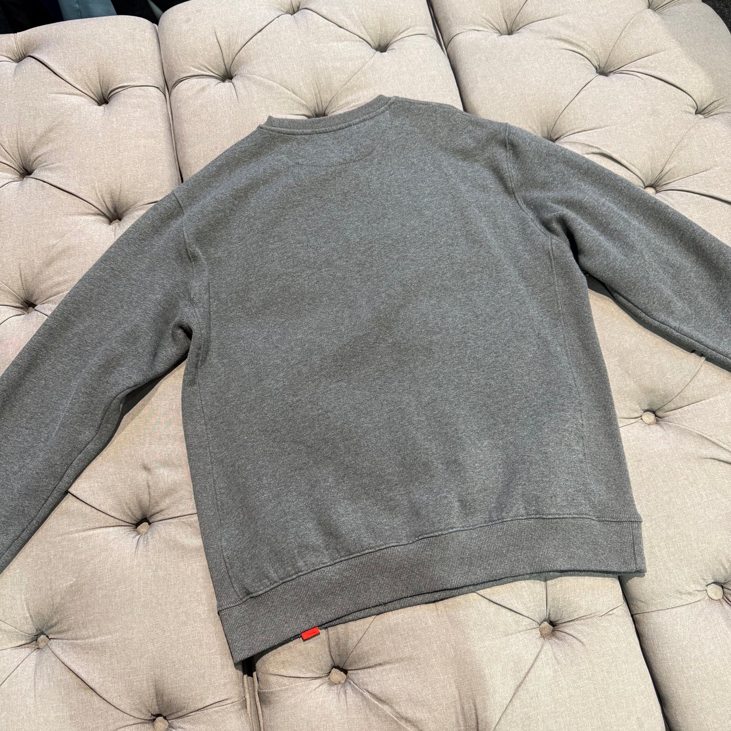 Geedup Embossed Logo Crewneck 'Dark Grey' (Second hand)