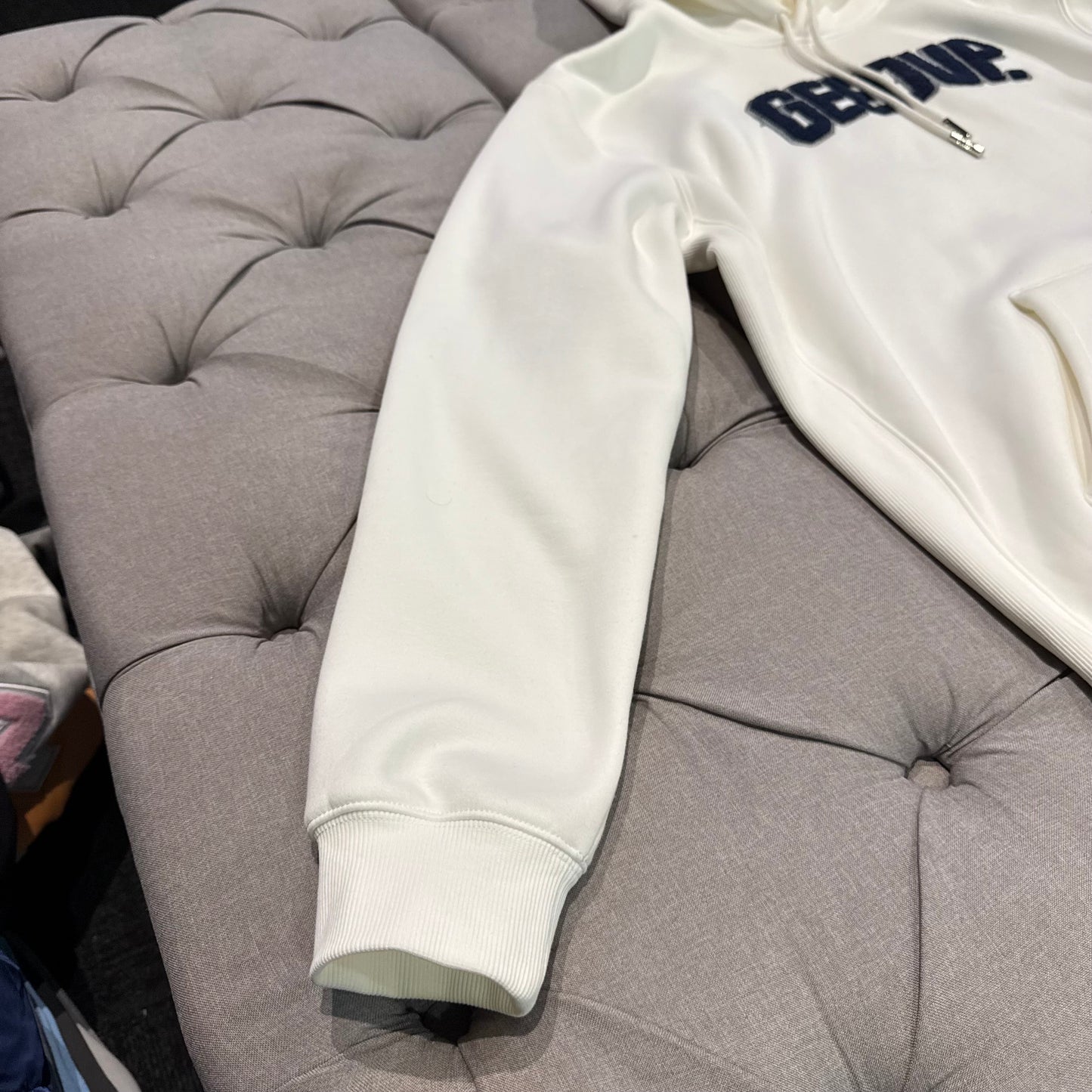 Geedup Play For Keeps Hoodie 'Cream Navy' (Second hand)