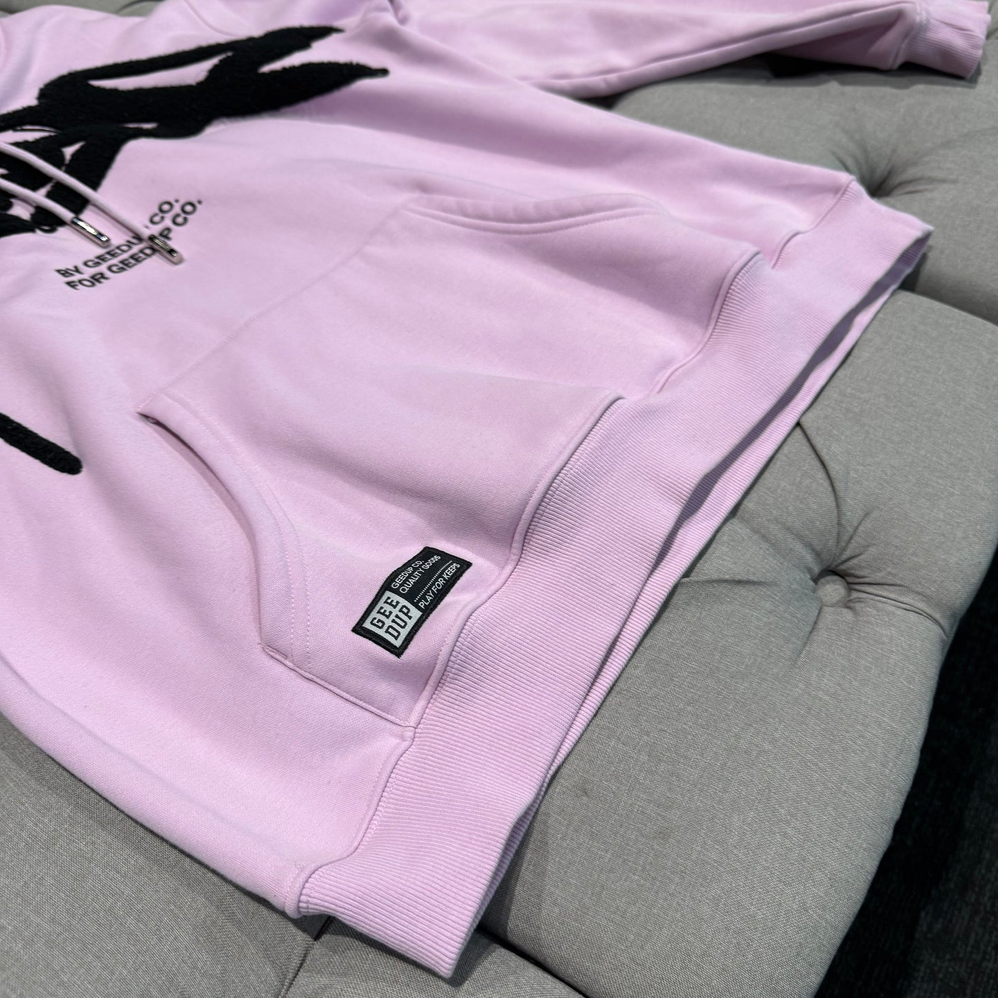 Geedup Handstyle Hoodie 'Lavender Black' (Second hand)