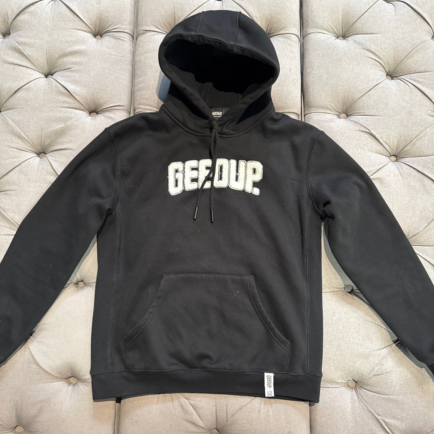 Geedup Play For Keeps Hoodie 'Black White' (Second hand)