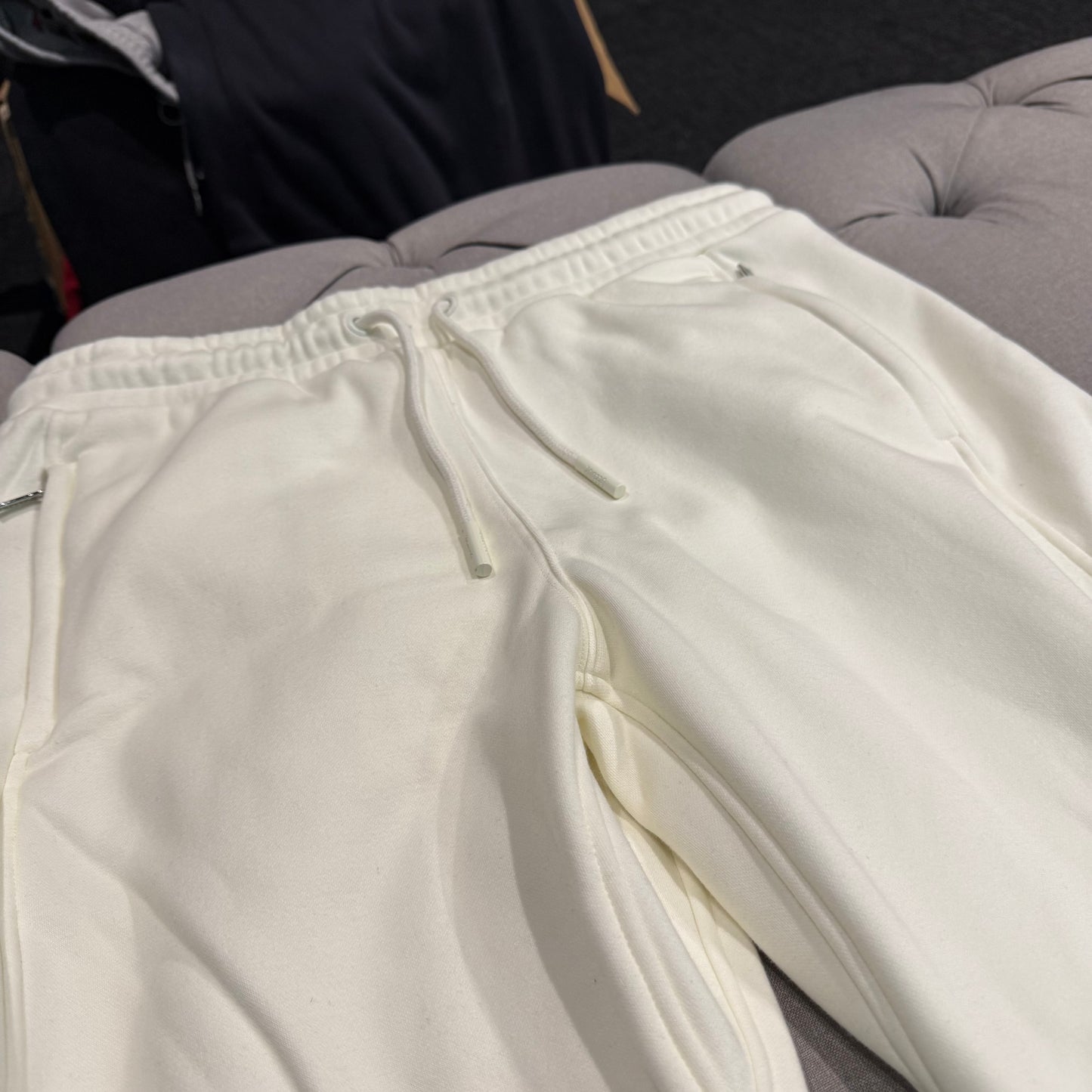 Geedup Sportsman Badges Track Pants 'Light Cream' (Second hand)