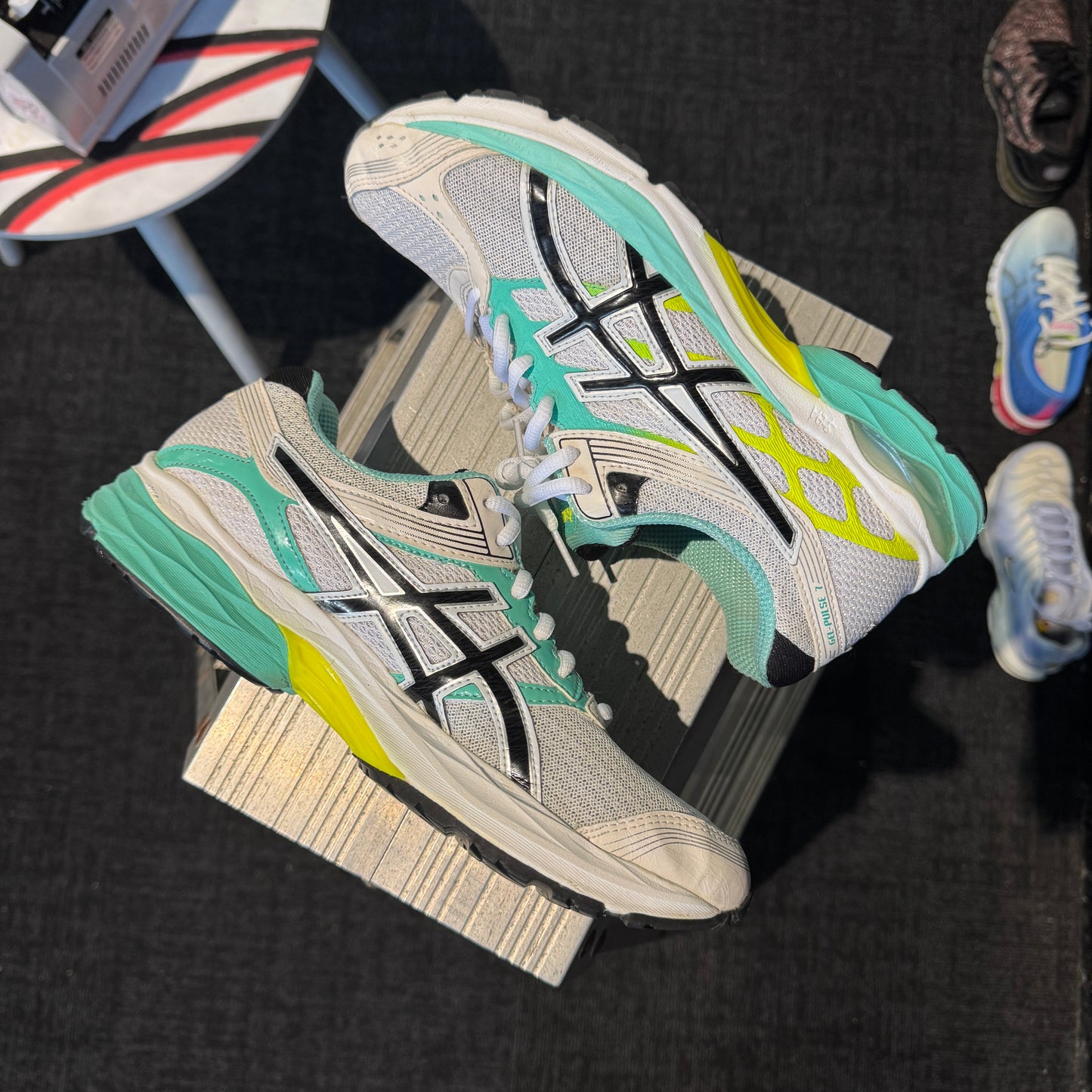 Asics Gel Pulse 7 'White Teal Neon' (Second hand)