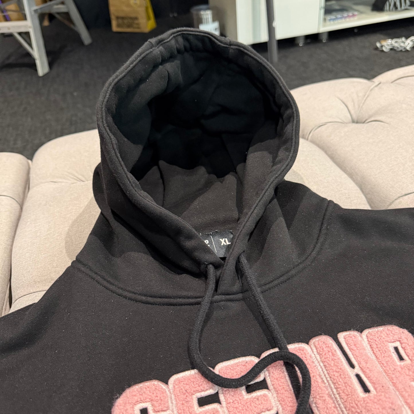 Geedup Play For Keeps Hoodie 'Pink Black' (Second hand)