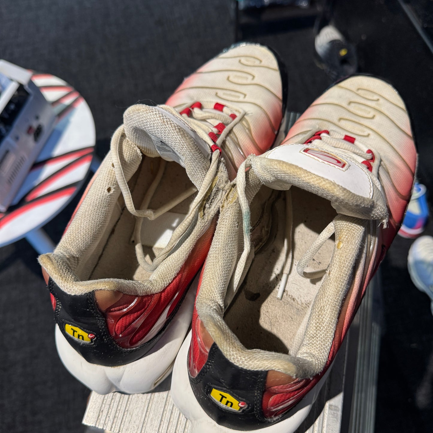 Nike Air Max Plus 'TN' White Black University Red (Second hand)