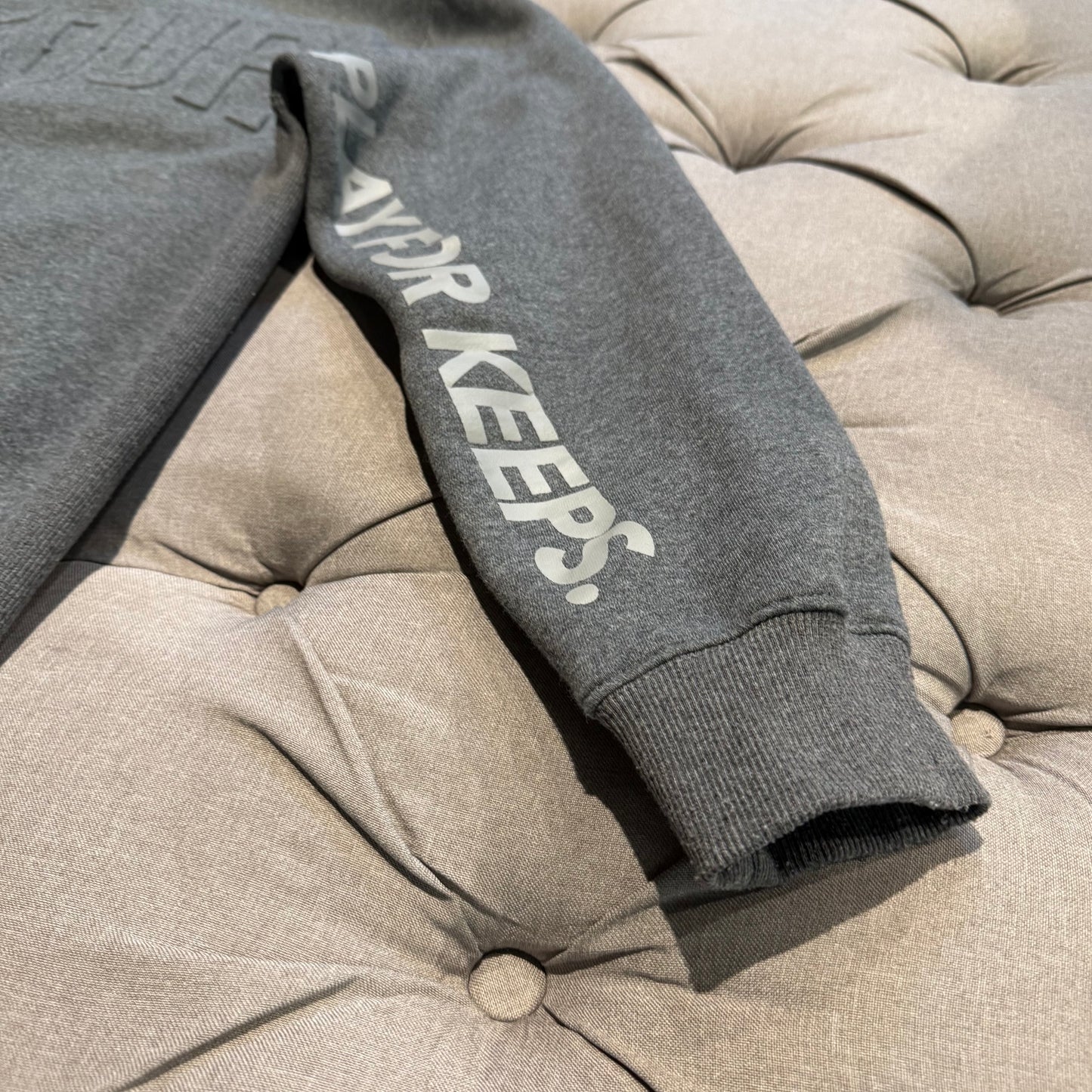 Geedup Embossed Logo Crewneck 'Dark Grey' (Second hand)