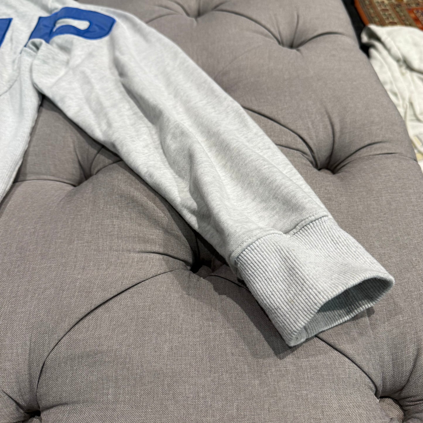 Geedup Since 2010 Sportsman Quarter Zip ‘White Marle Blue’