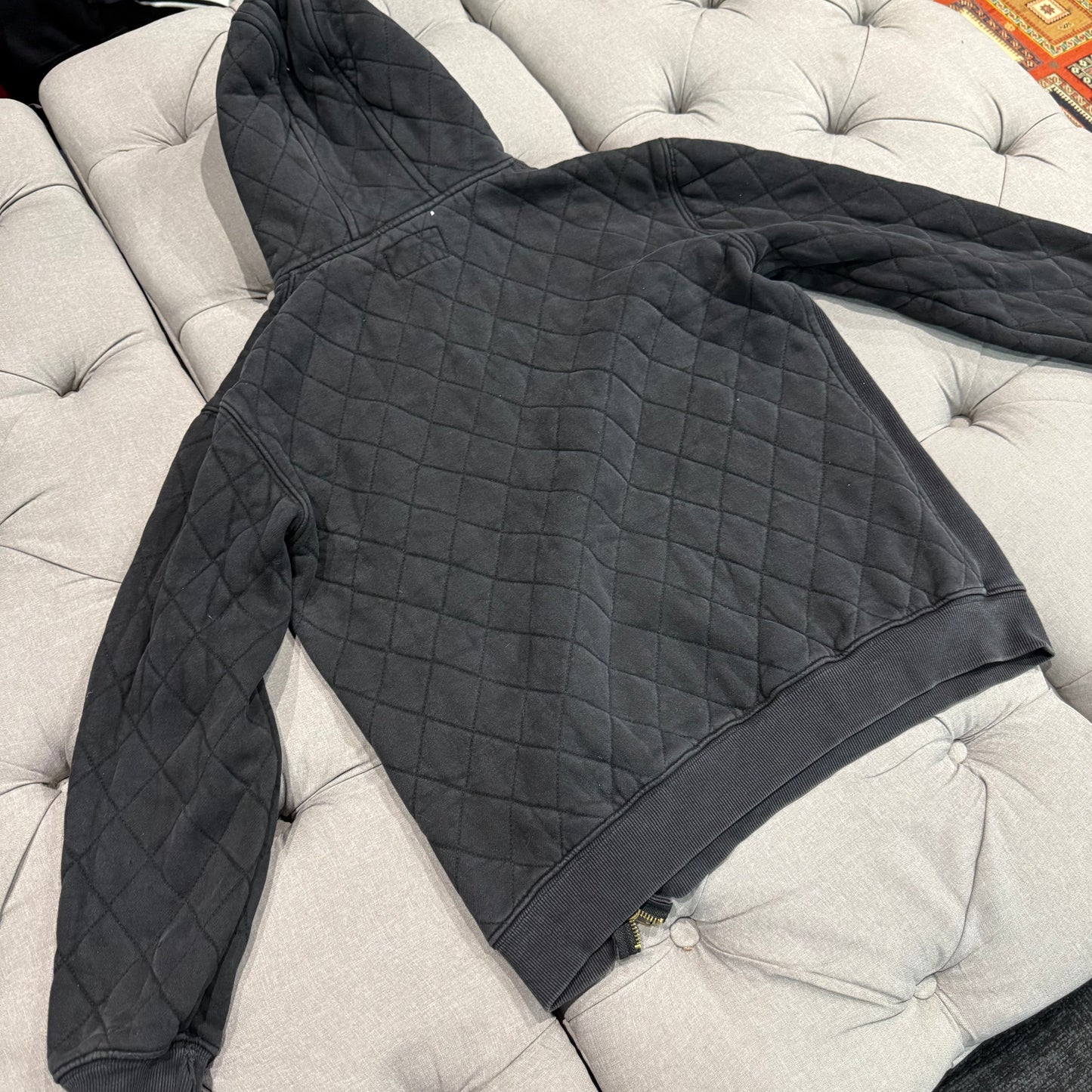 Geedup Quilt Logo Hoodie 'Black' (Second hand)