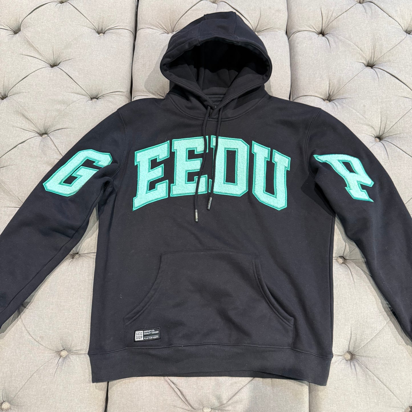 Geedup Team Logo Hoodie 'Navy Green' (Second hand)