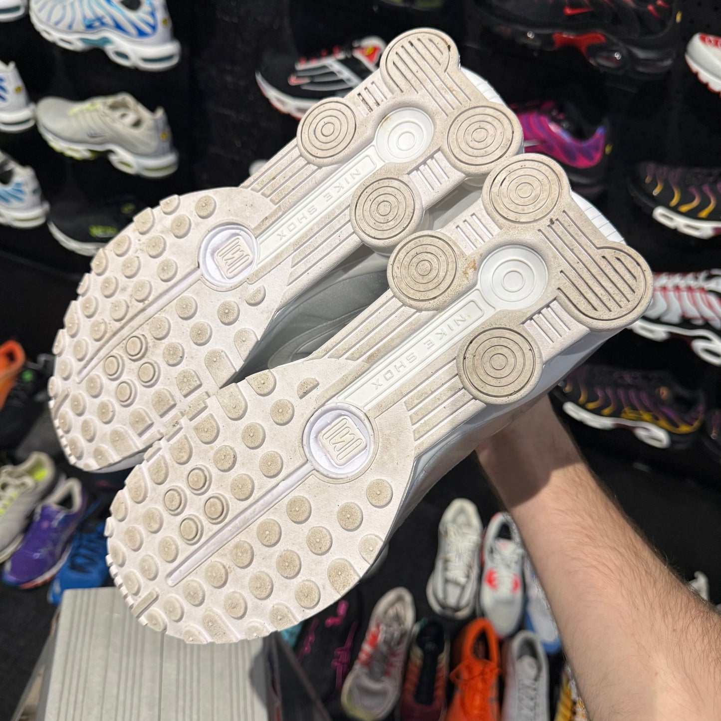 Nike Shox R4 'White Metallic Silver' (Second hand)