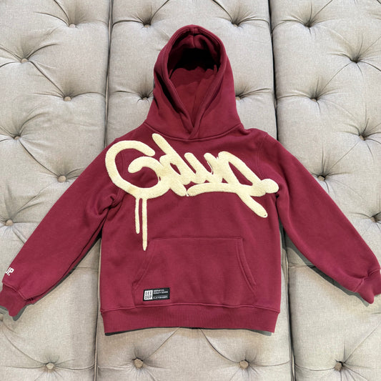 Geedup Handstyle Hoodie 'Maroon Cream' Kids Size (Second hand)