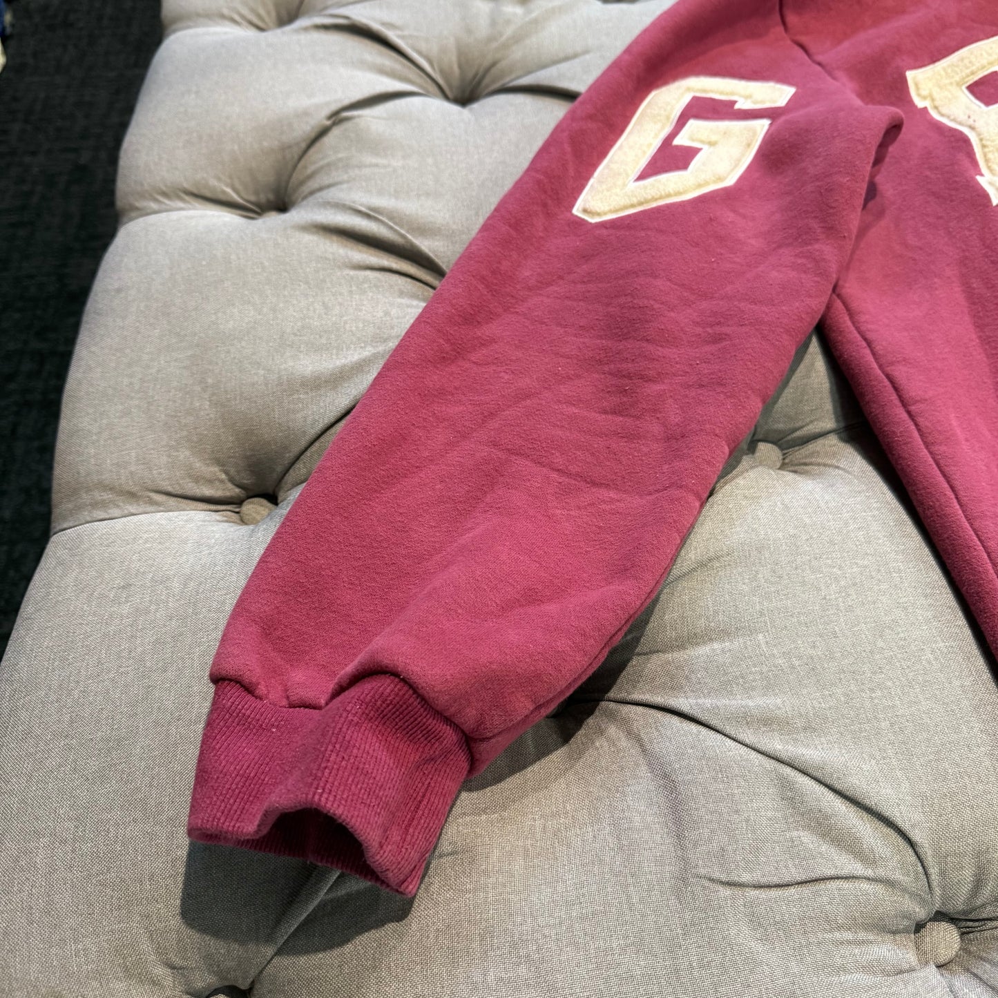 Geedup Team Logo Hoodie (Old Model) 'Maroon Cream' (Second hand)