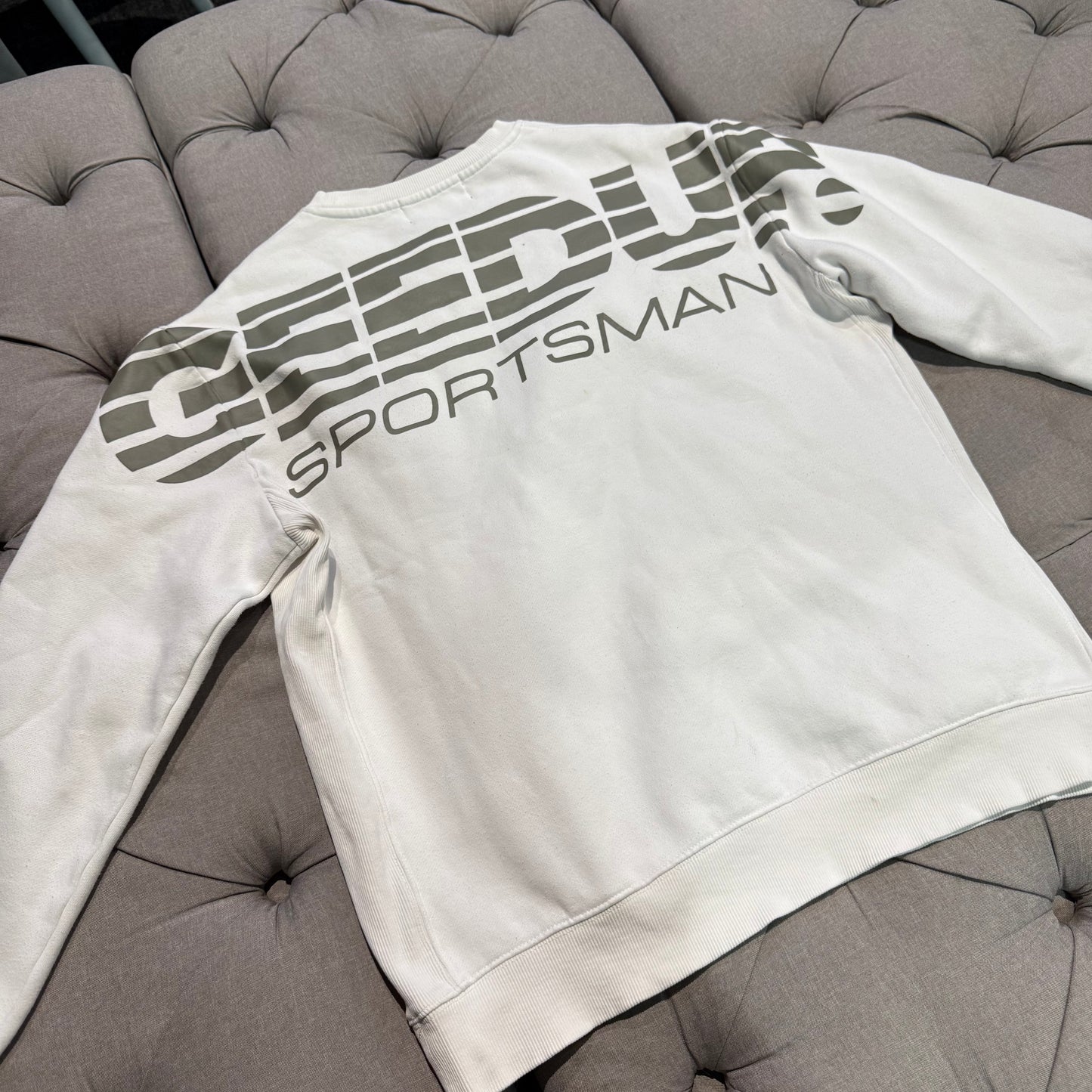 Geedup Sportsman Crewneck 'White Grey' (Second hand)