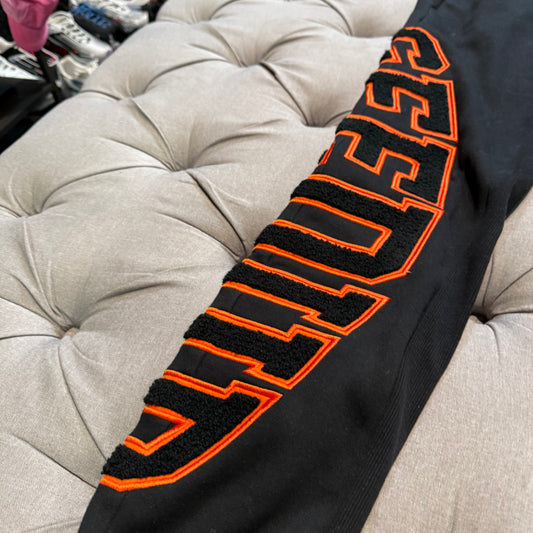 Geedup Team Logo Track Pants 'Black Orange' (Second hand)