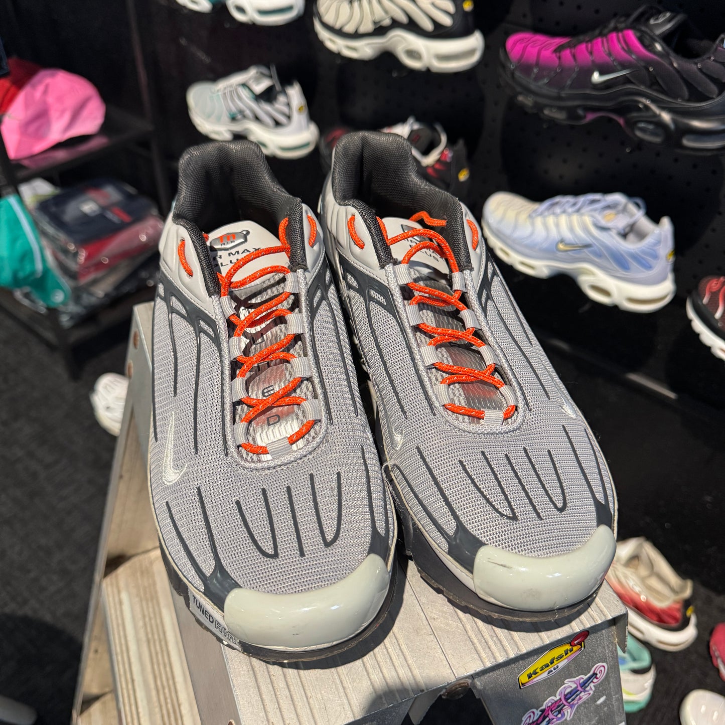 Nike Air Max Plus 'TN3' Light Smoke Grey Orange (Second hand)