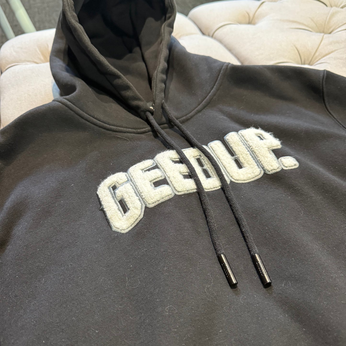 Geedup Play For Keeps Hoodie 'Black White' (Second hand)