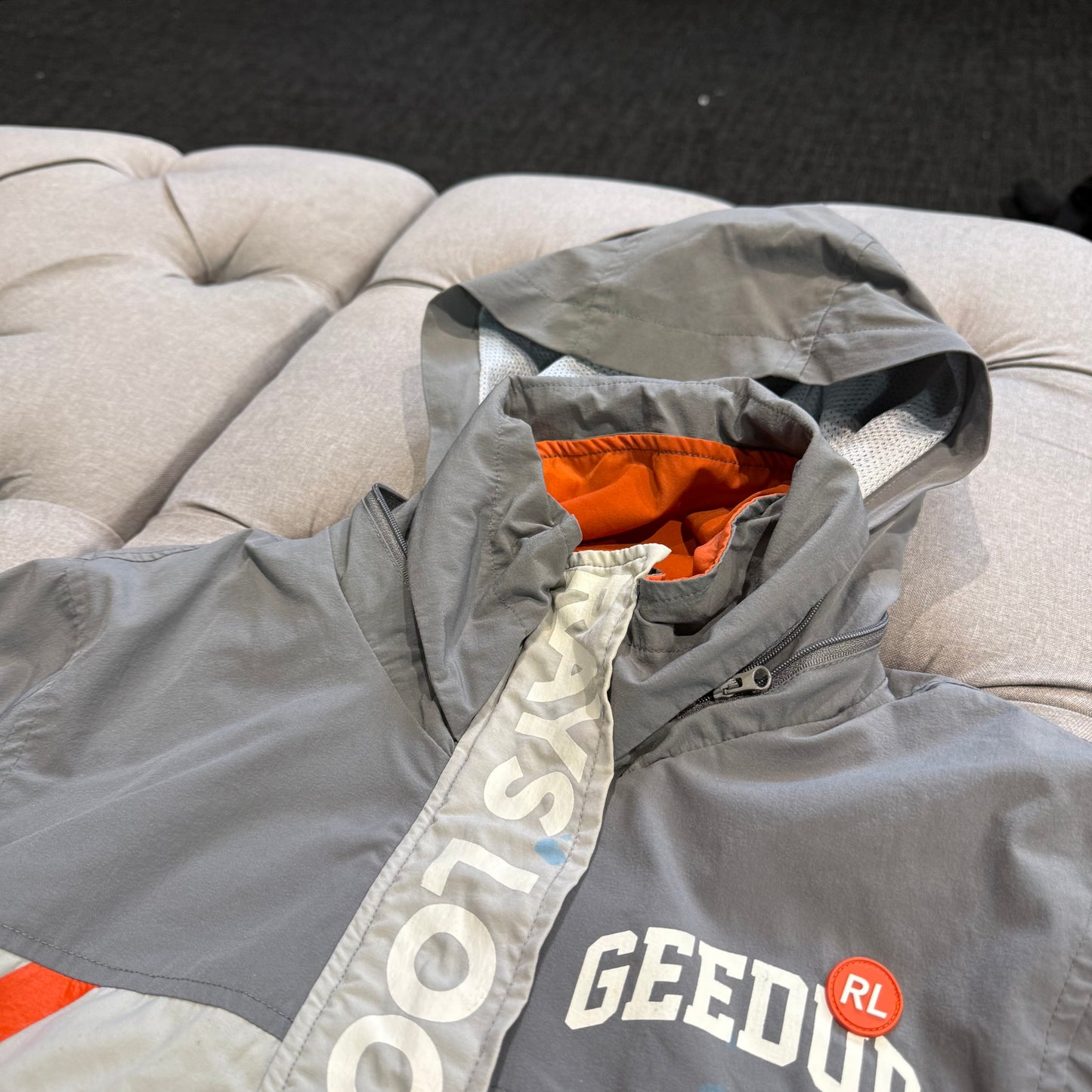 Geedup X Rays Locker Jacket 'Grey Orange' (Second hand)