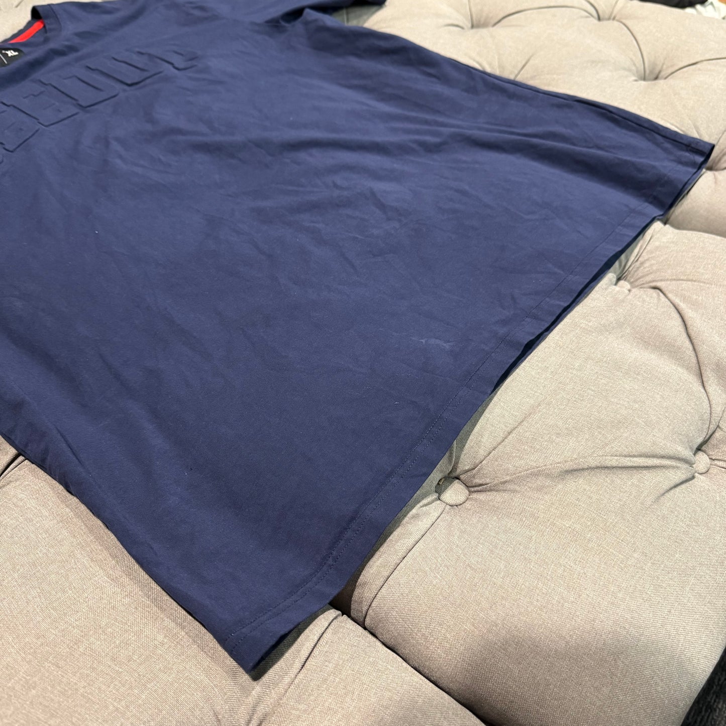 Geedup Embossed Logo T-Shirt 'Navy Blue' (Second hand)
