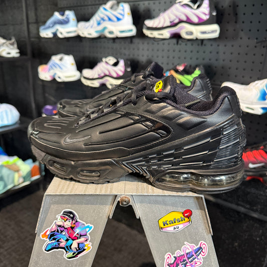 Nike Air Max Plus TN3 Leather 'Triple Black' (Second hand)