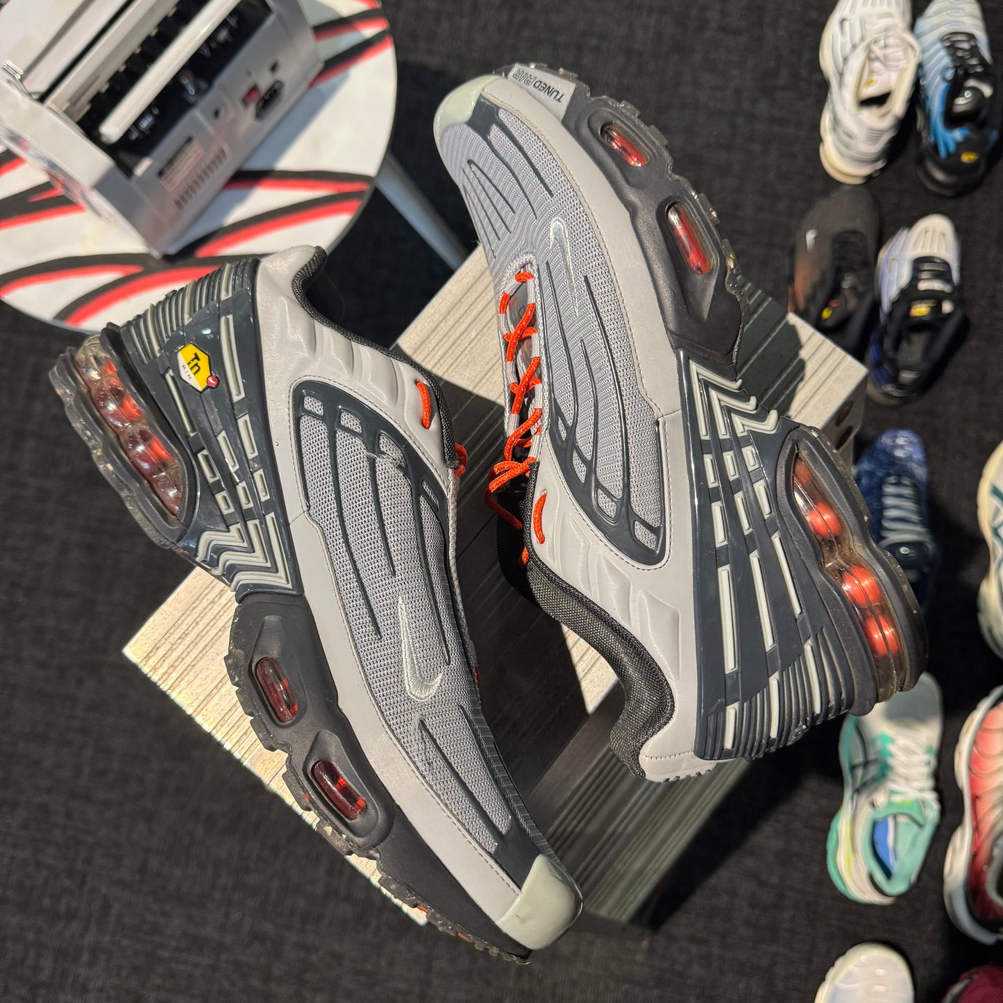 Nike Air Max Plus 'TN3' Light Smoke Grey Orange (Second hand)