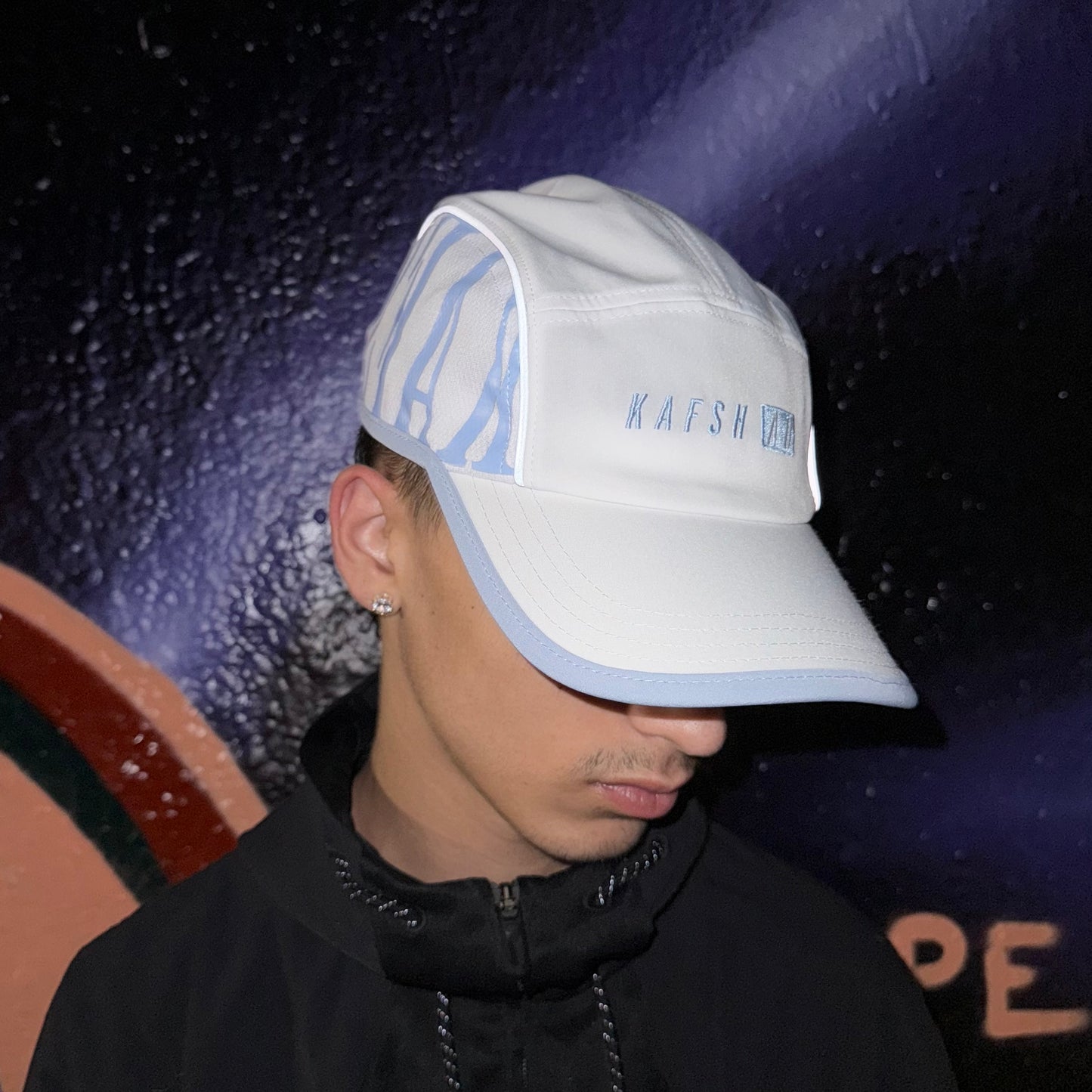 THE KAFSH HAT 'WHITE/ICE BLUE'