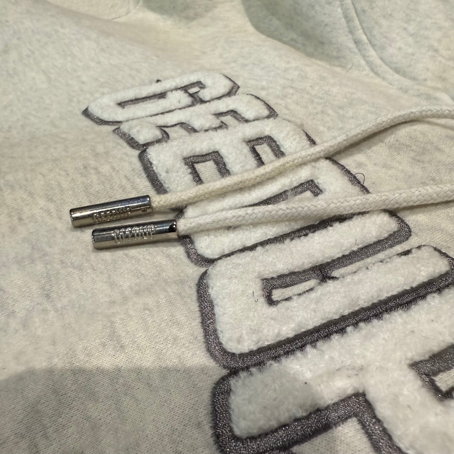 Geedup Play For Keeps Hoodie 'Off White/Marle Grey' (Second hand)