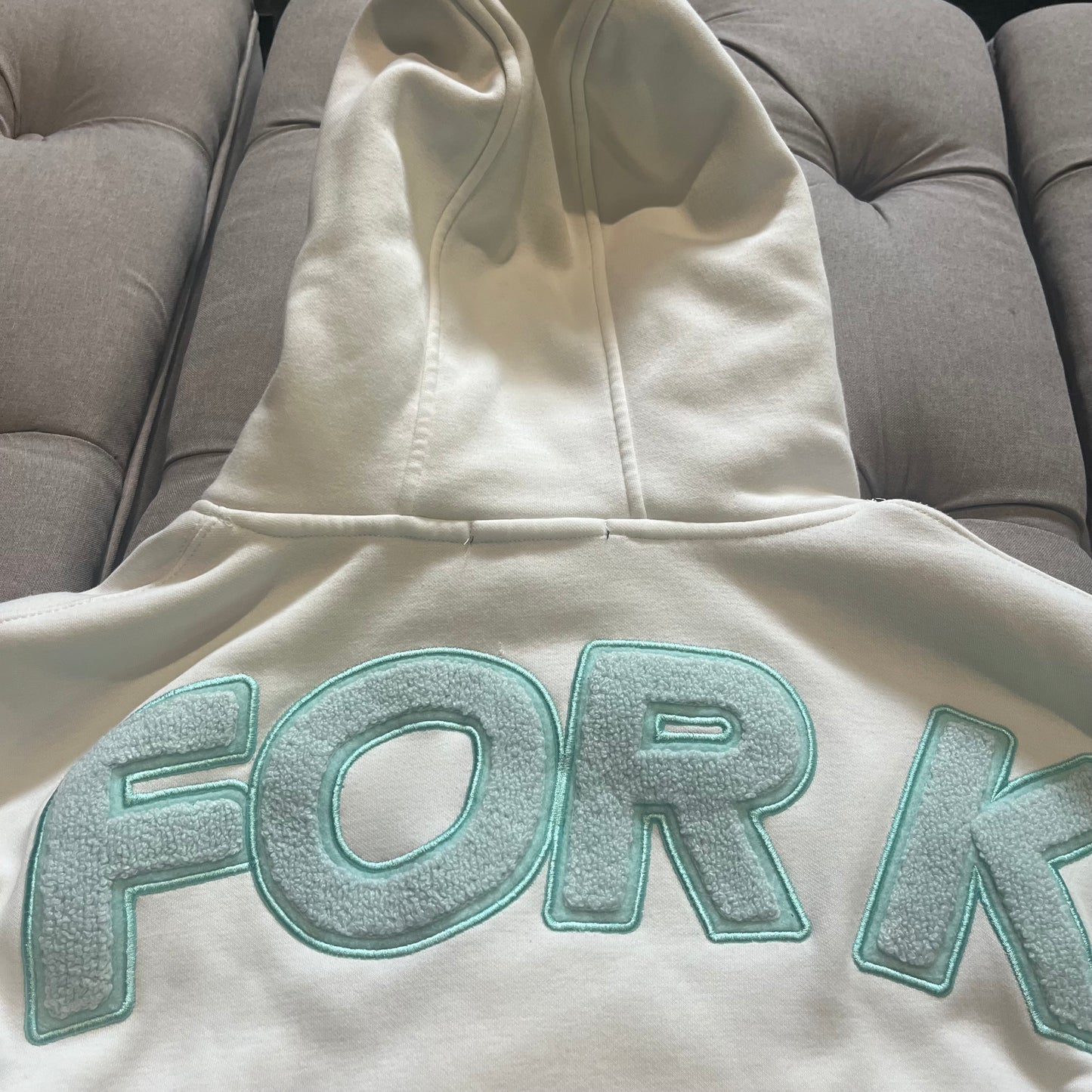 Geedup Play For Keeps Hoodie 'Bone Teal' (Second hand)