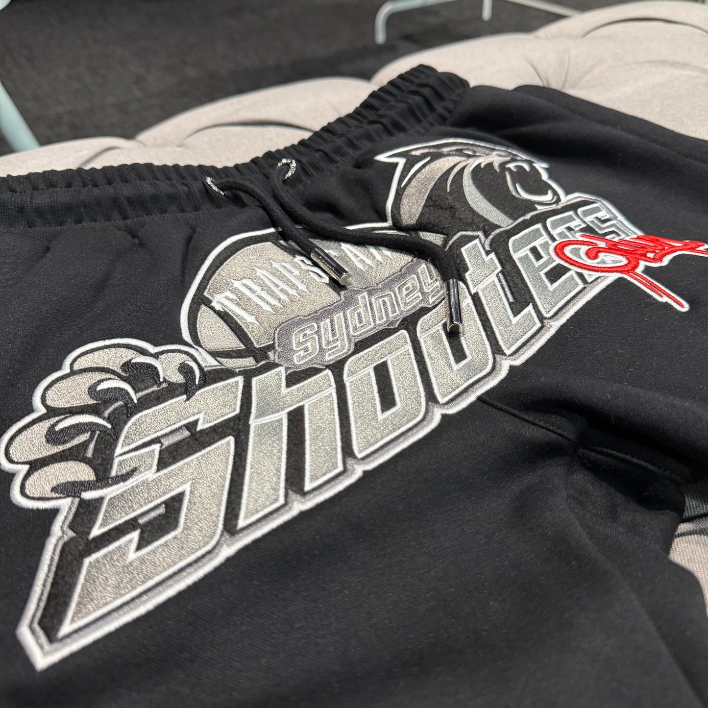 Geedup X Trapstar Sydney Shooters Trackpants 'Black Red'