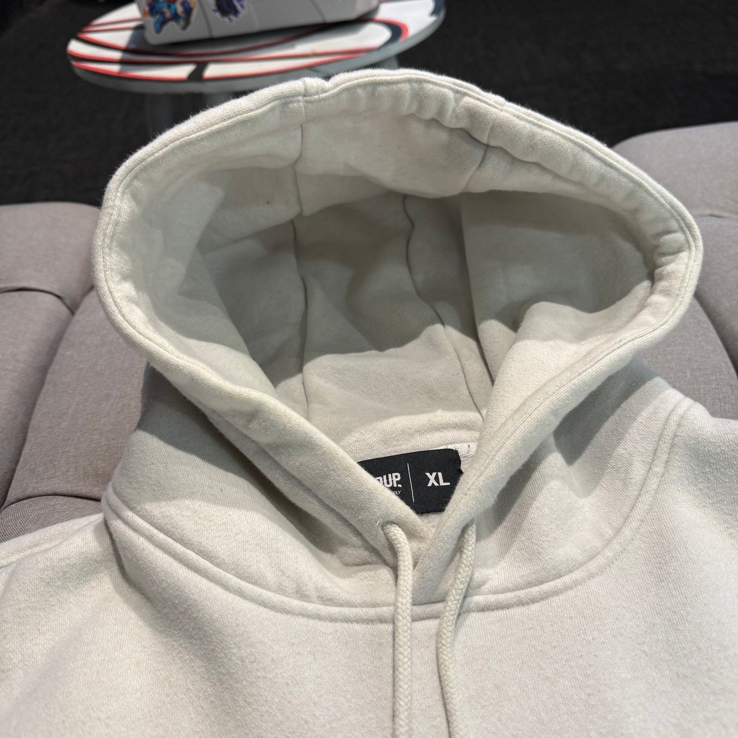 Geedup Play For Keeps Hoodie 'White Marle Blue' (Second hand)