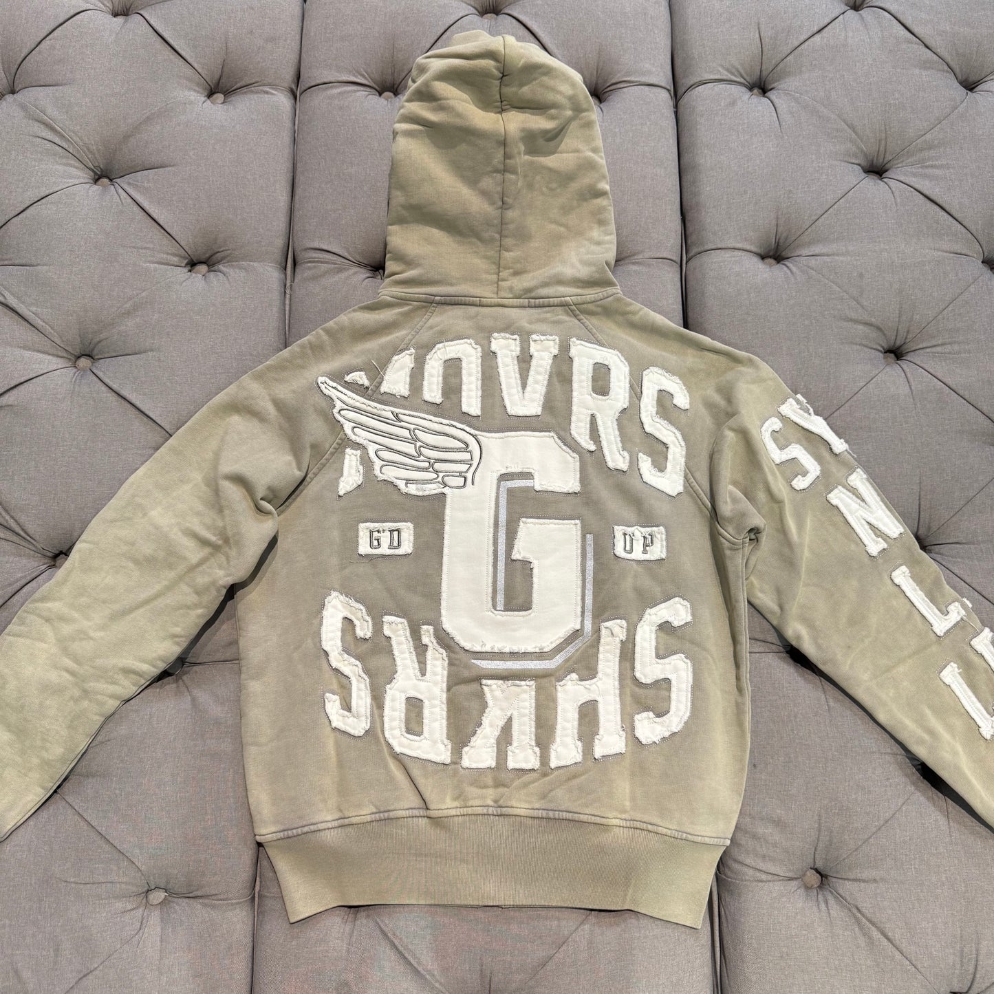 Geedup Movers & Shakers Jacket Washed 'Grey White' (Brand New)
