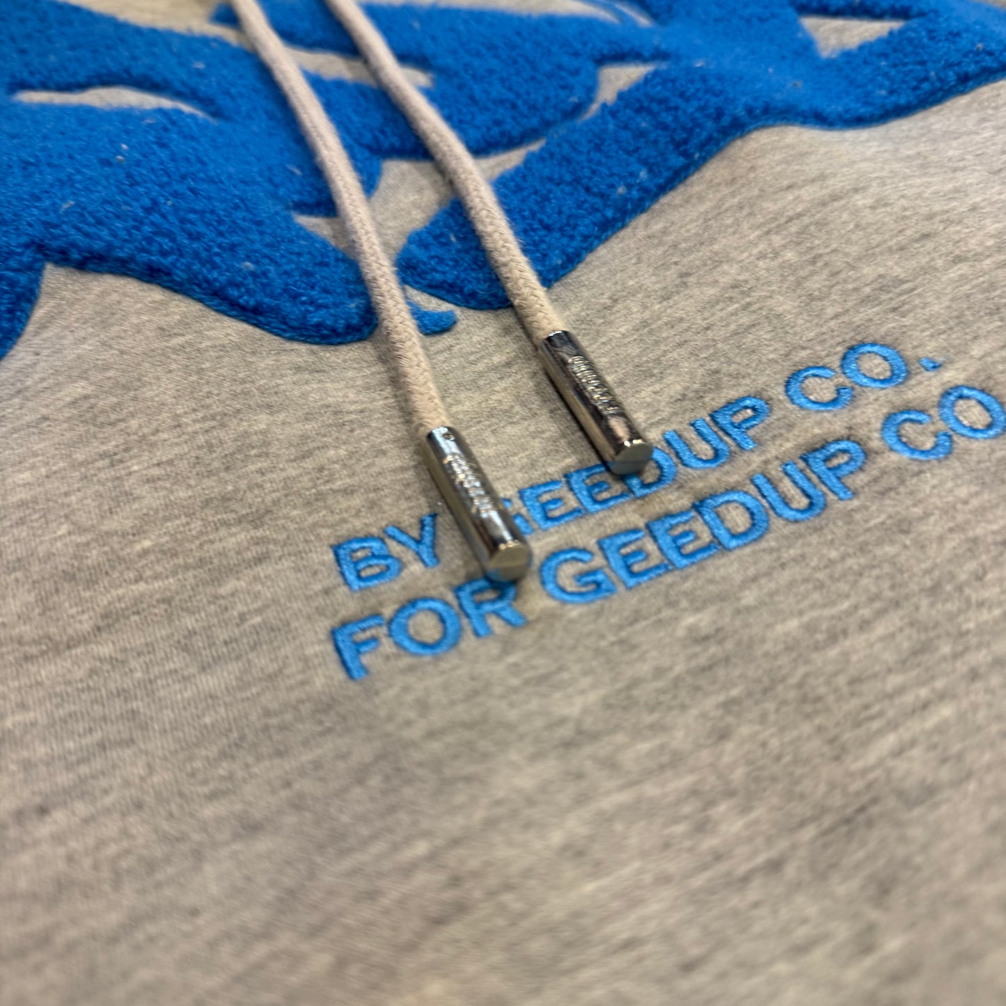 Geedup Handstyle Hoodie 'Grey Blue' (Second hand)