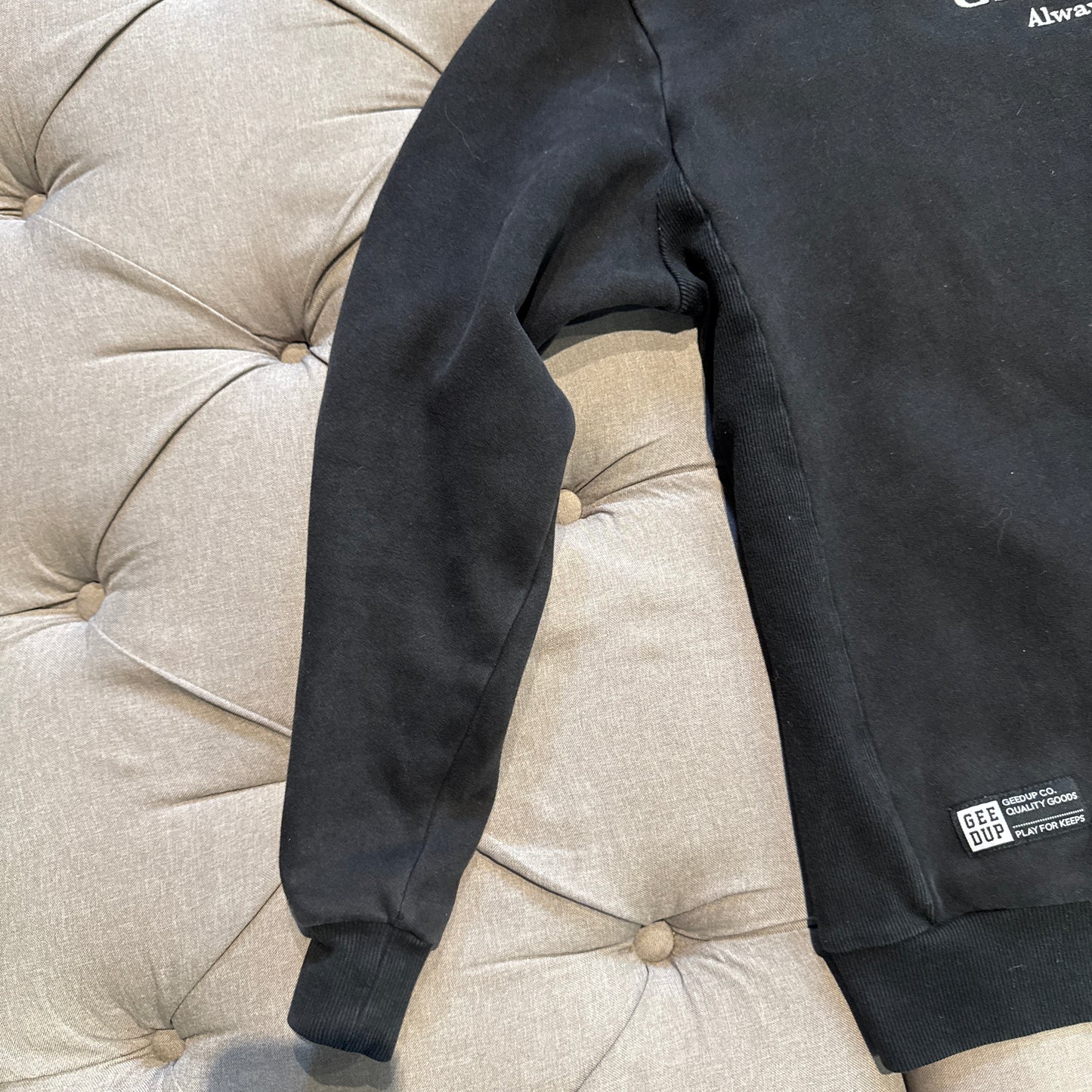 Geedup Crewneck Always All In Winners Circle 'Black' (Second hand)