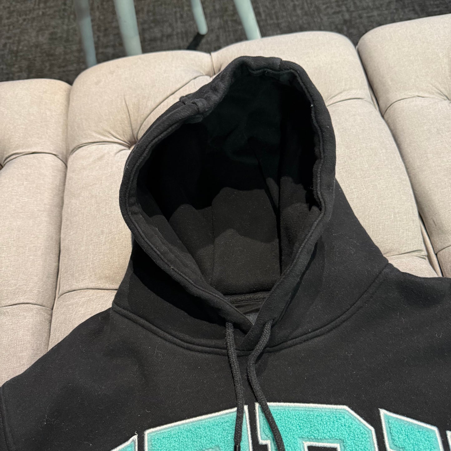 Geedup Team Logo Hoodie 'Black Teal' (Second hand)