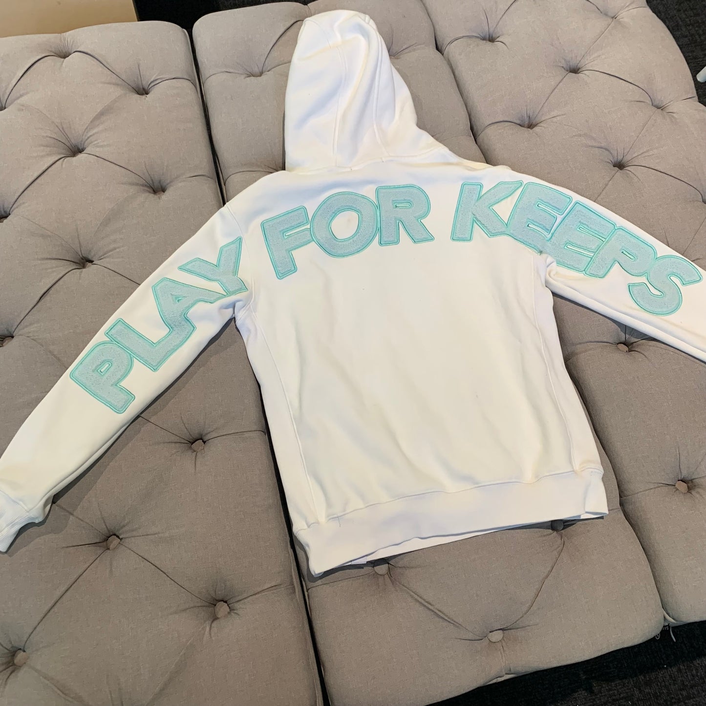 Geedup Play For Keeps Hoodie ‘Bone Teal’ (Second hand)