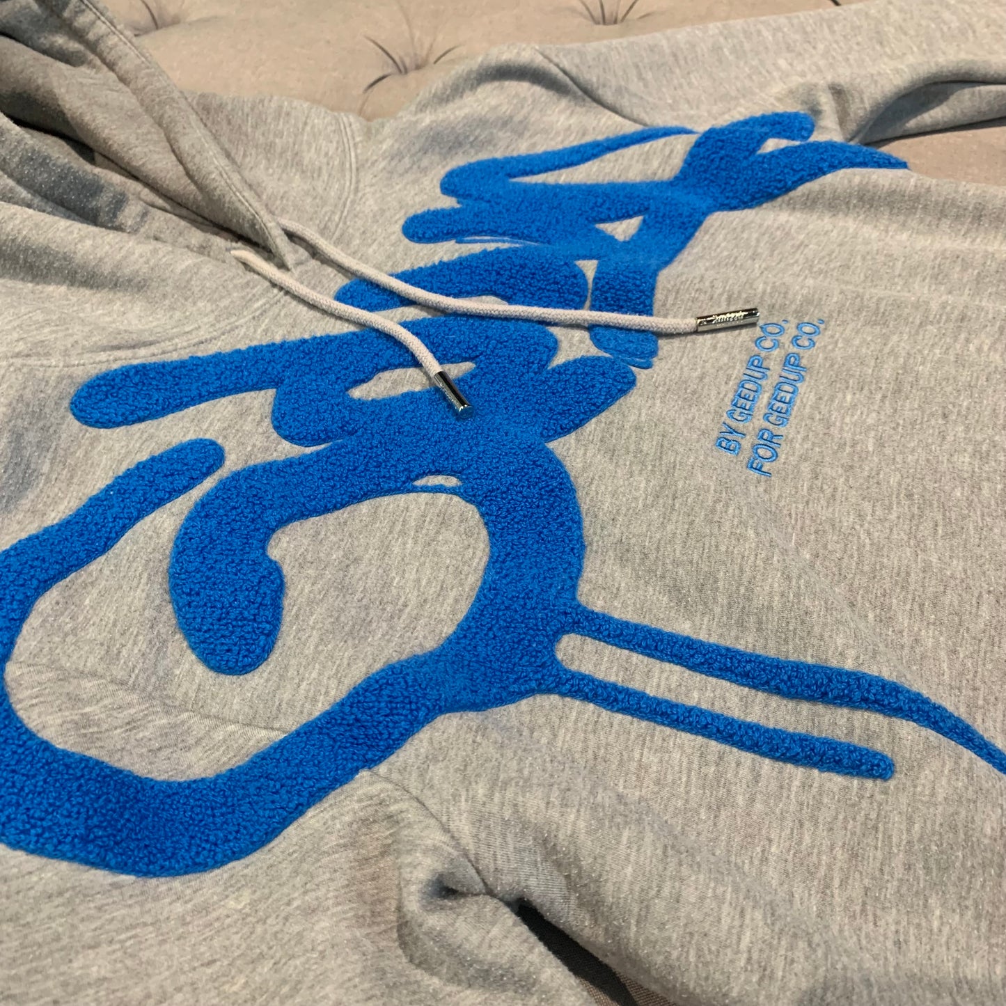 Geedup Handstyle Hoodie 'Grey Blue' (Second hand)