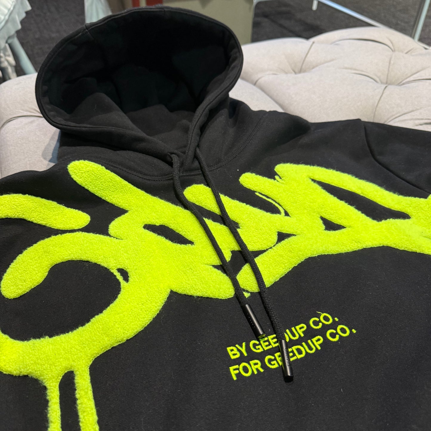 Geedup Handstyle Hoodie 'Black Volt' (Second hand)